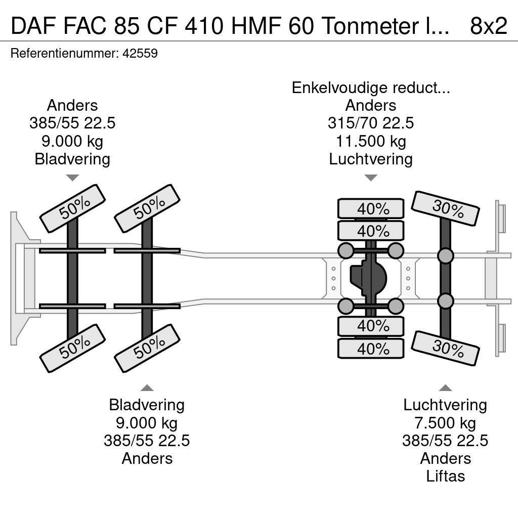 DAF FAC 85 CF 410 HMF 60 Tonmeter laadkraan + Fly-Jib Allterreng kraner