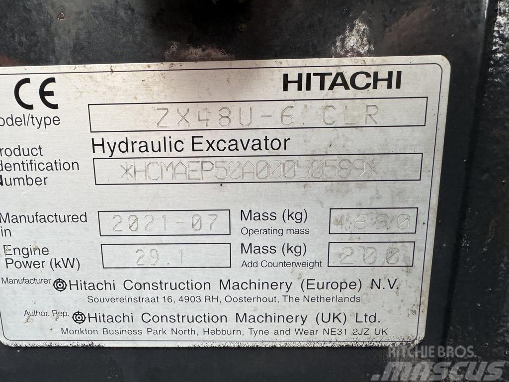 Hitachi zx48U-6 Minigravere <7t