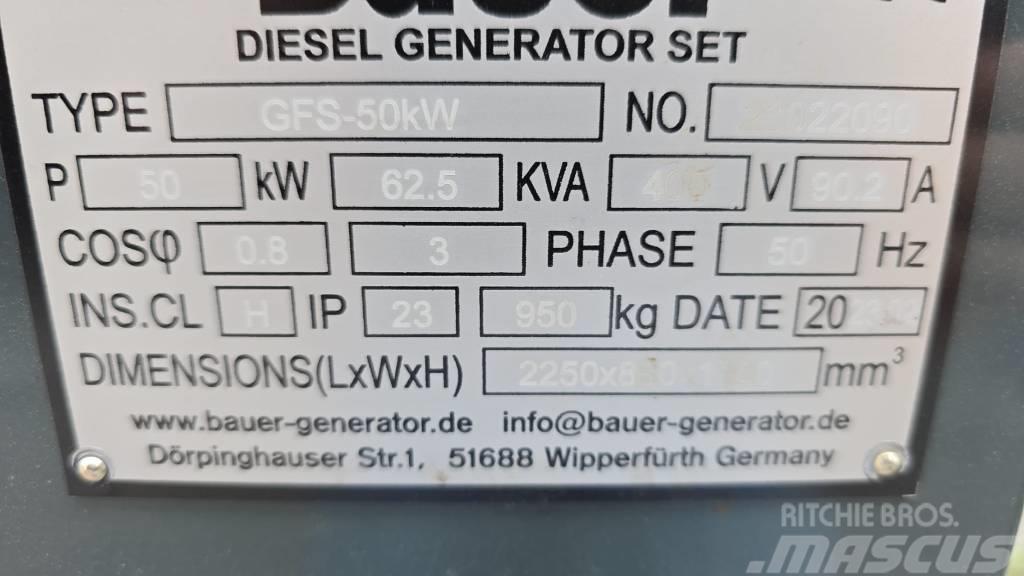 Bauer GFS-50KW Diesel Generatorer