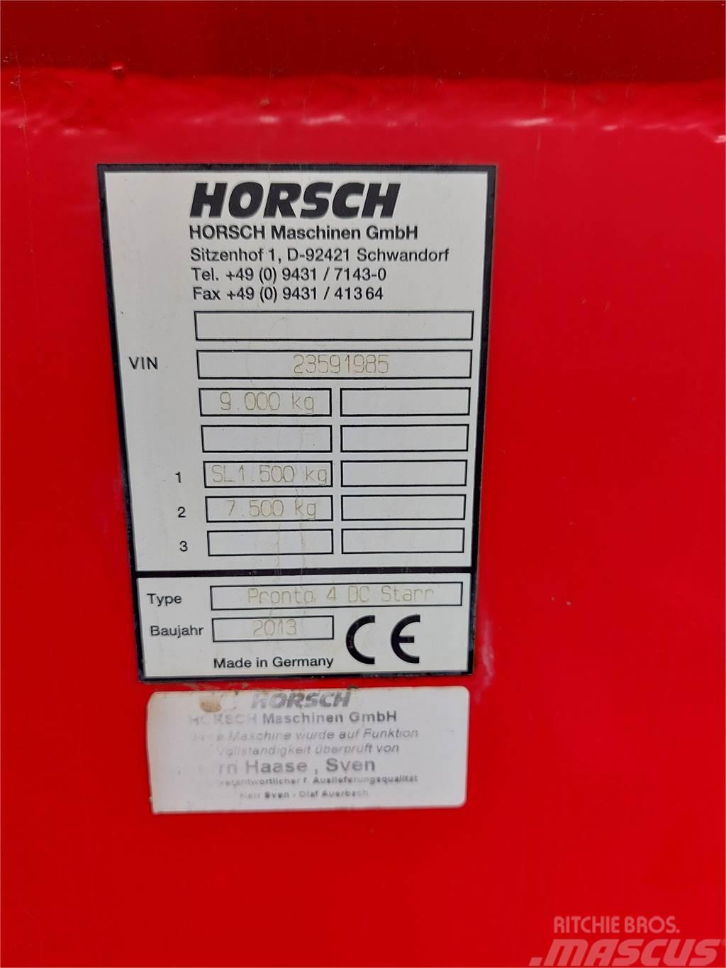 Horsch Pronto 4DC Andre Jordforbedrings maskiner og ekstrautstyr