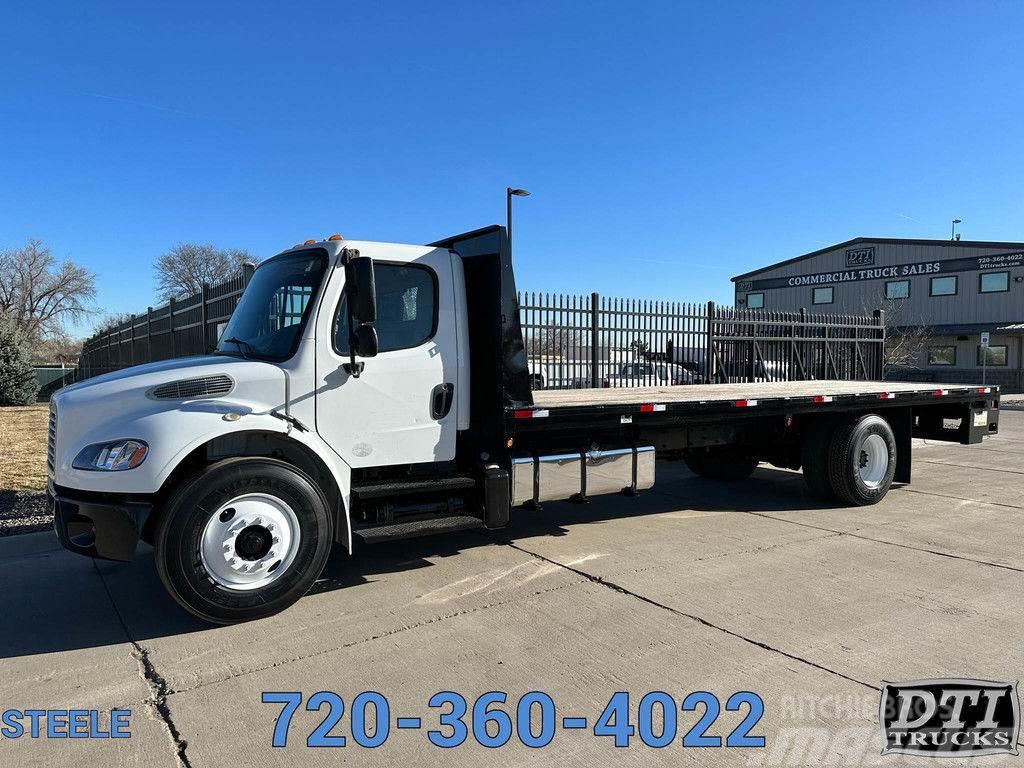 Freightliner M2-106 26' Flatbed With Lift Gate Planbiler