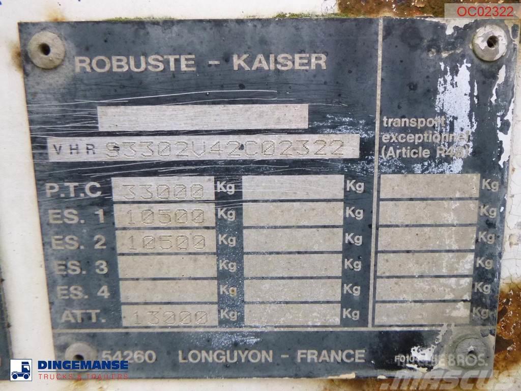 Robuste Kaiser 2-axle container chassis 20 ft + tipping Tippsemi