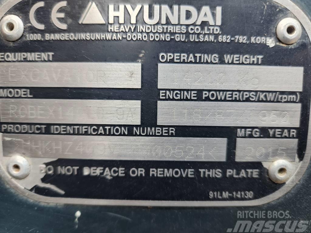 Hyundai 140LC-9A Beltegraver