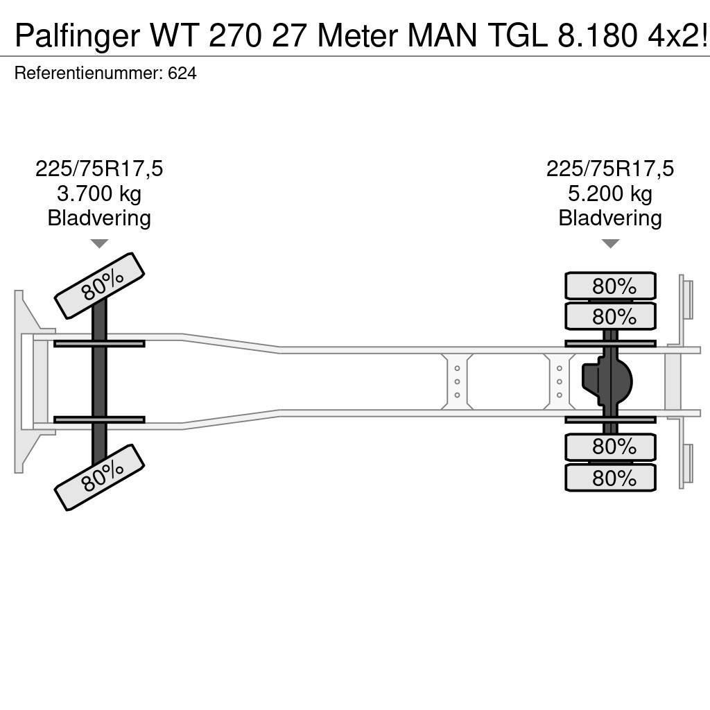 Palfinger WT 270 27 Meter MAN TGL 8.180 4x2! Bilmontert lift
