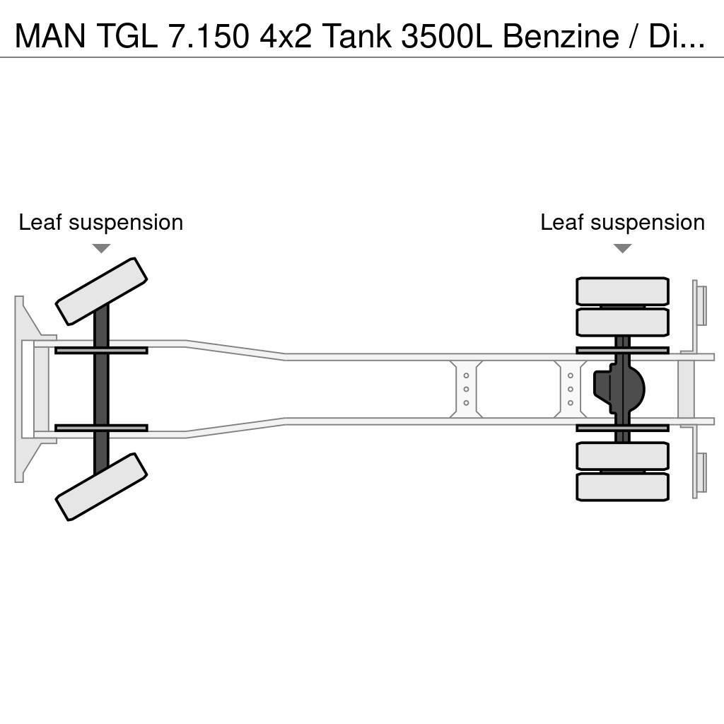 MAN TGL 7.150 4x2 Tank 3500L Benzine / Diesel Tankbiler