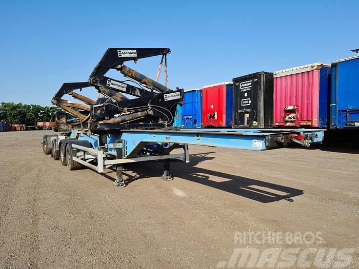 Hammar 195D SIDELOADER 4 AXLE 2E TRAILER CONNECTION 36 TO Containerchassis Semitrailere