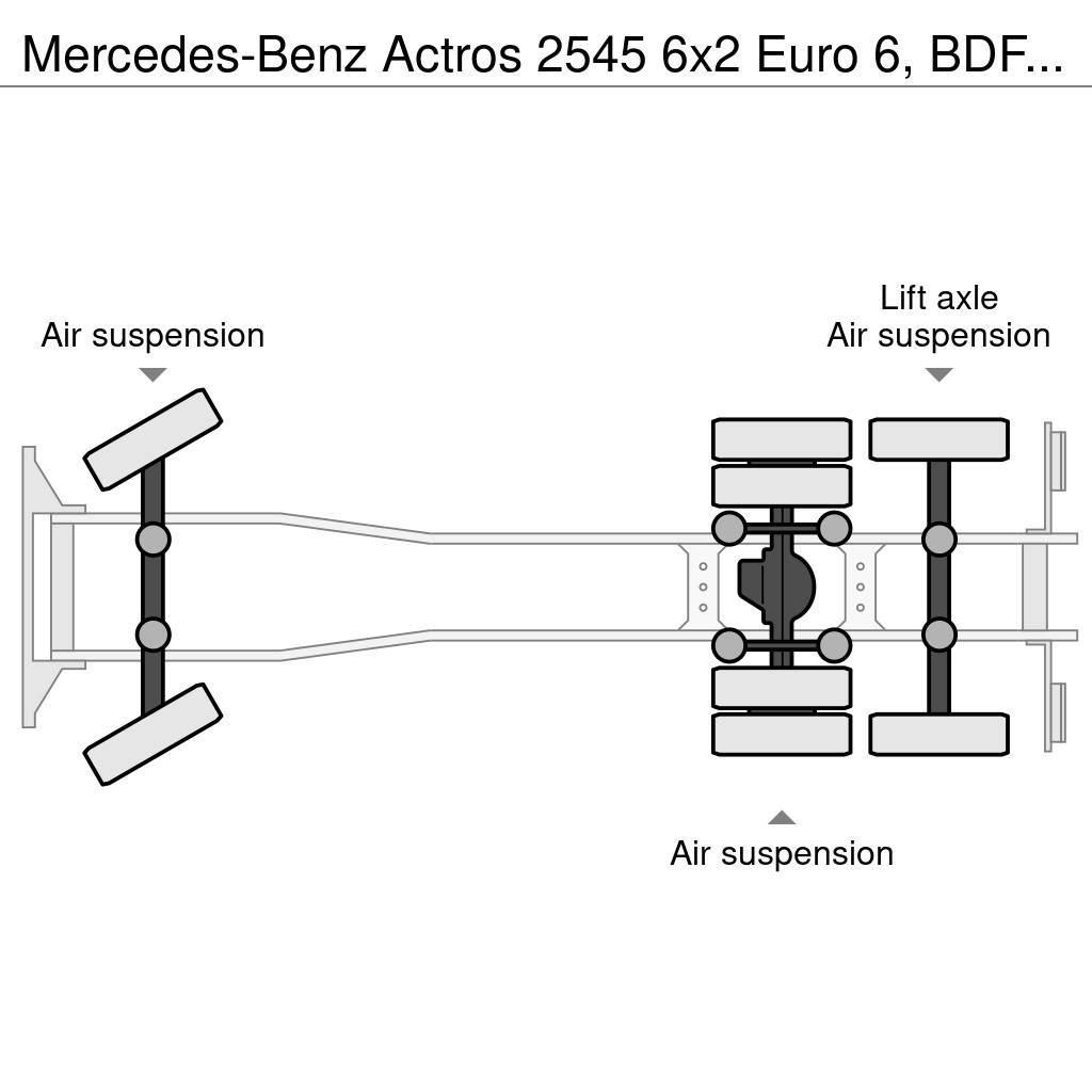 Mercedes-Benz Actros 2545 6x2 Euro 6, BDF system, ACC, Retarder Kabelløft lastebiler