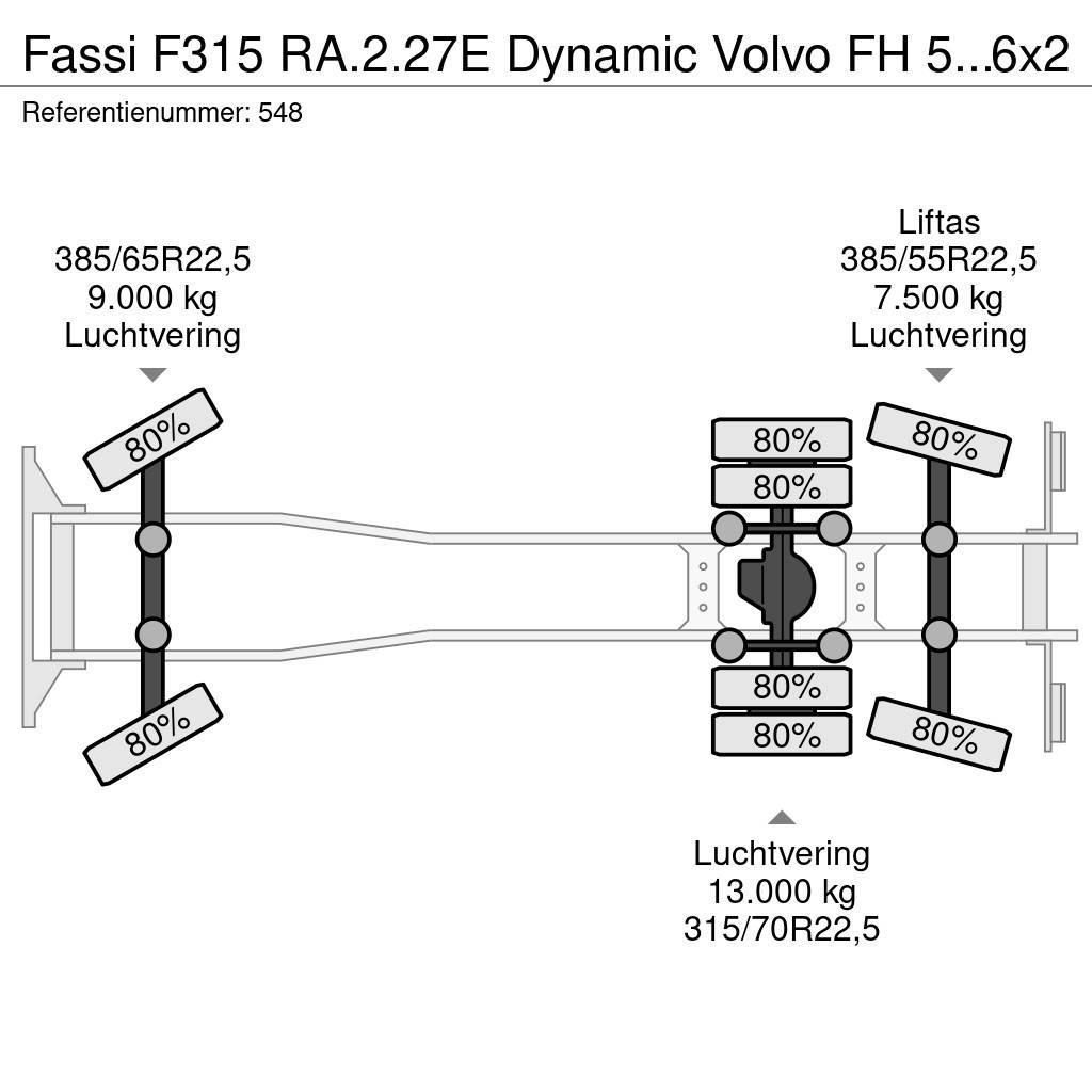 Fassi F315 RA.2.27E Dynamic Volvo FH 500 6x2 Euro 6! Allterreng kraner