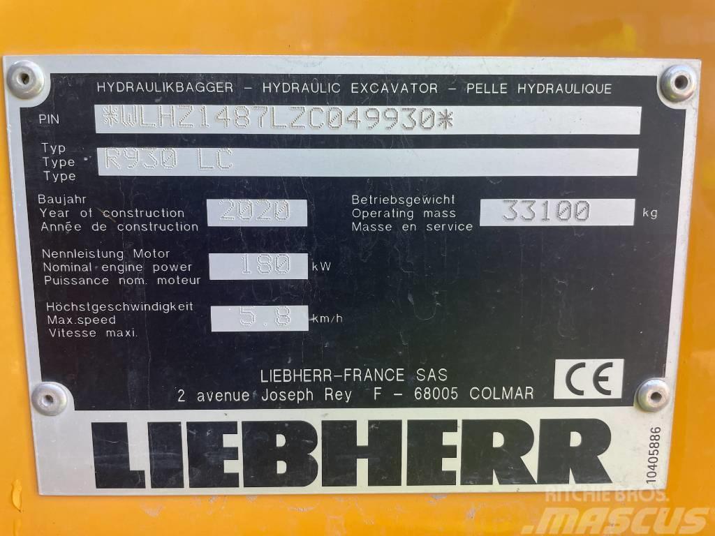 Liebherr R930 Beltegraver