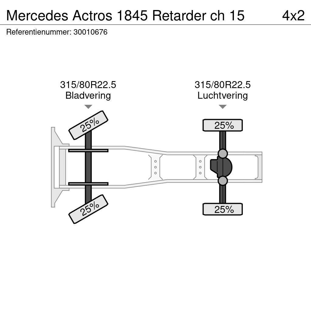 Mercedes-Benz Actros 1845 Retarder ch 15 Trekkvogner