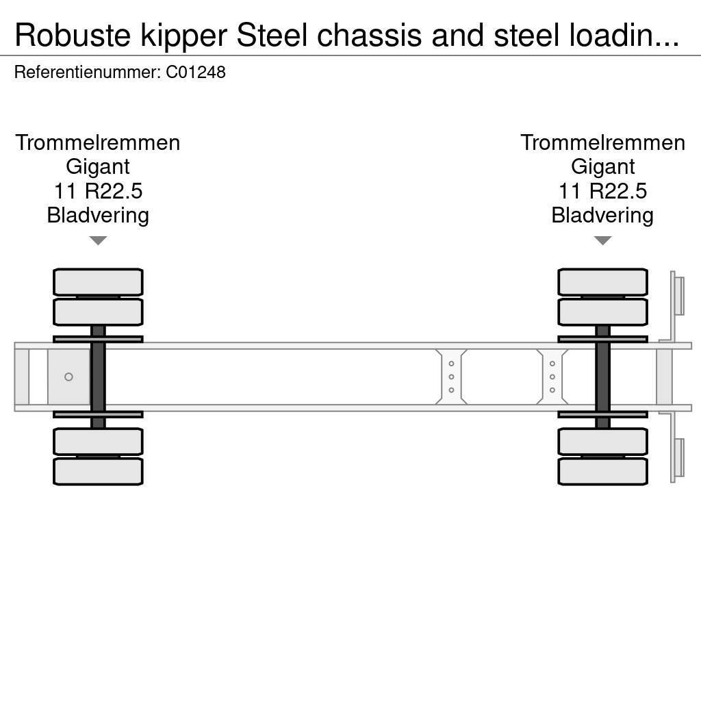 Robuste kipper Steel chassis and steel loading platform Tippsemi