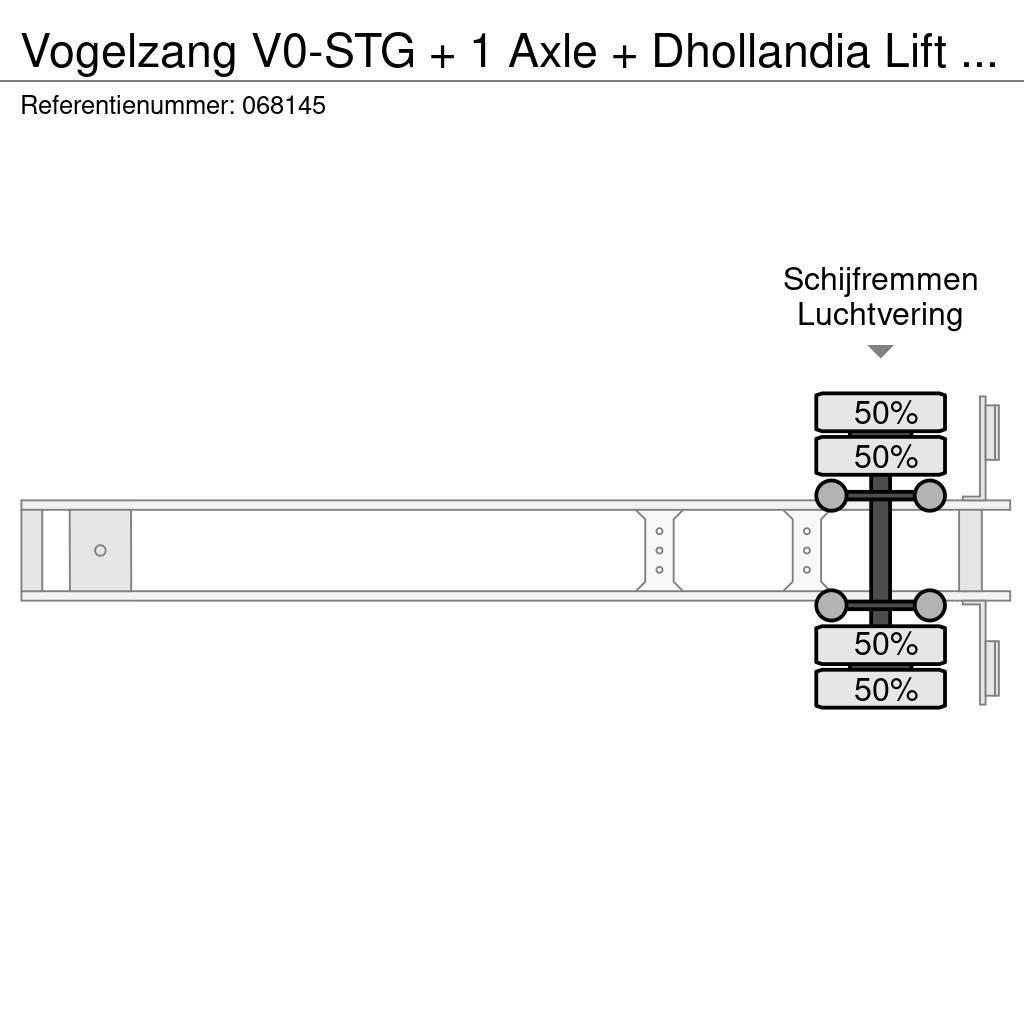Vogelzang V0-STG + 1 Axle + Dhollandia Lift + Carrier Vector Frysetrailer Semi