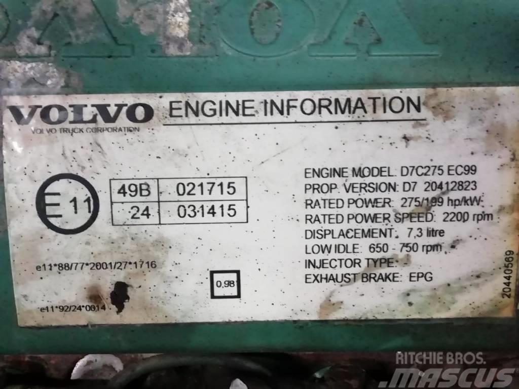 Volvo Engine D7C275 EPG EURO 3 Motorer