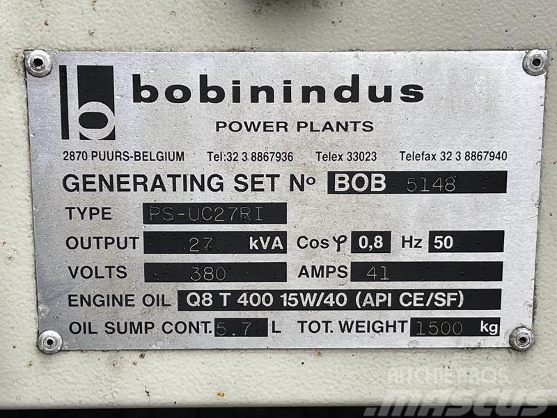 Bobinindus PS - UC 27 RI Diesel Generatorer