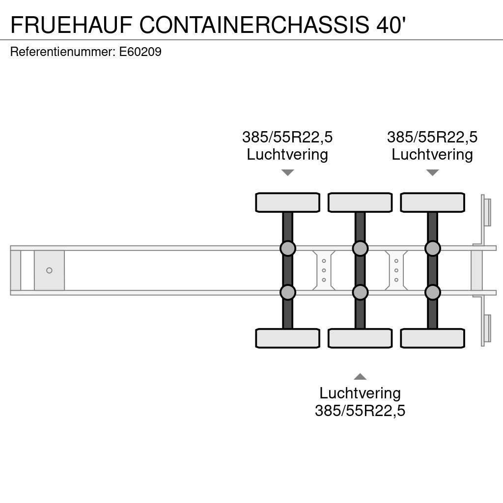 Fruehauf CONTAINERCHASSIS 40' Demonterbare semi-trailere