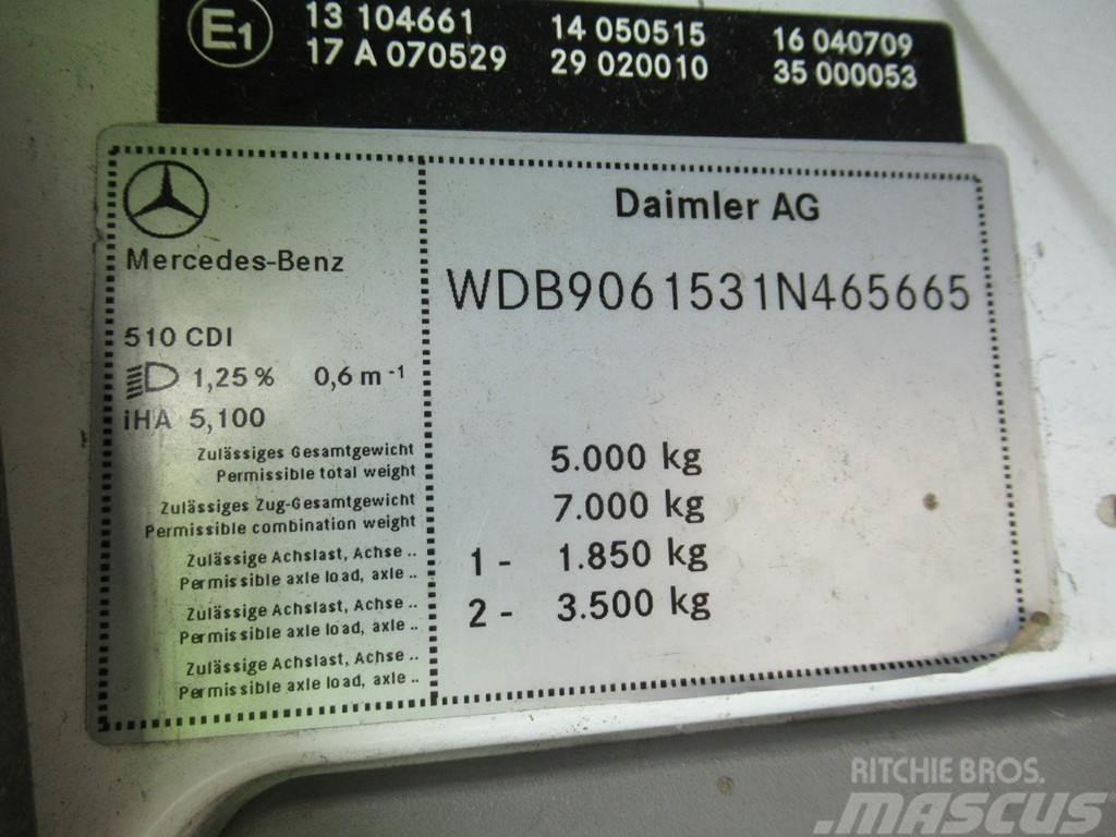Mercedes-Benz Sprinter 510CDI Kipper + Zij-belading Side-loader Renovasjonsbil