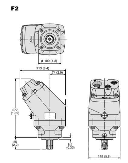 Parker HydraulikOliePumpe Parker F2 53/53L-L-4H Andre komponenter