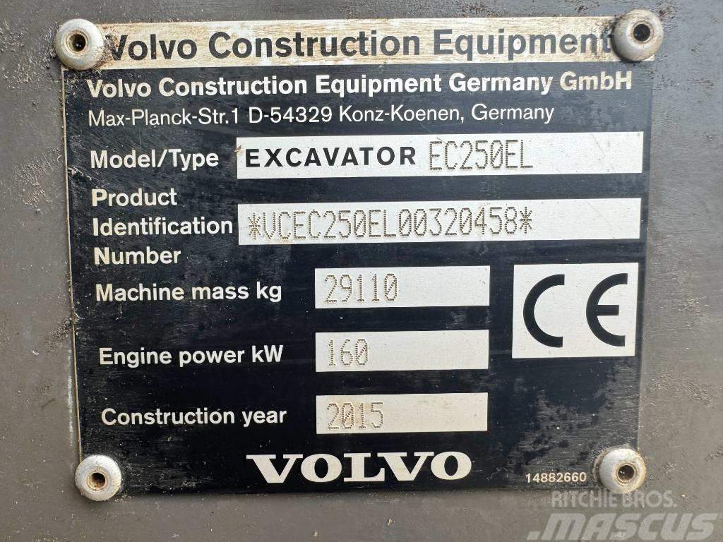 Volvo EC250EL Excellent Working Condition / CE Beltegraver