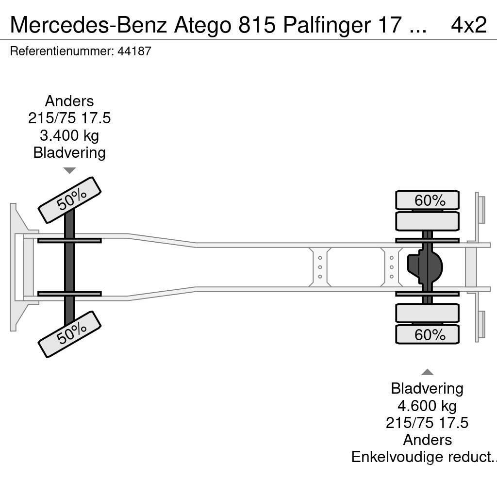 Mercedes-Benz Atego 815 Palfinger 17 meter hoogwerker Just 39.04 Bilmontert lift