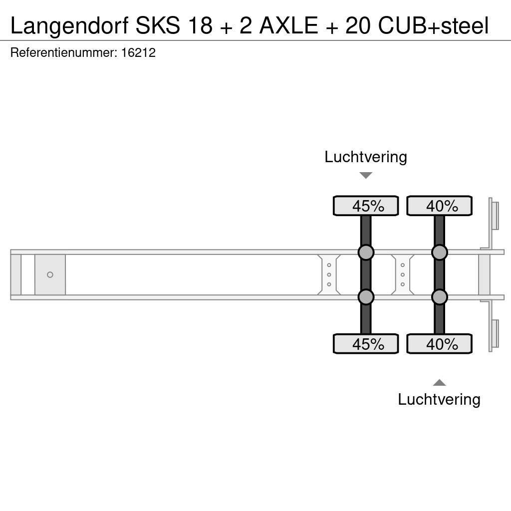 Langendorf SKS 18 + 2 AXLE + 20 CUB+steel Tippsemi