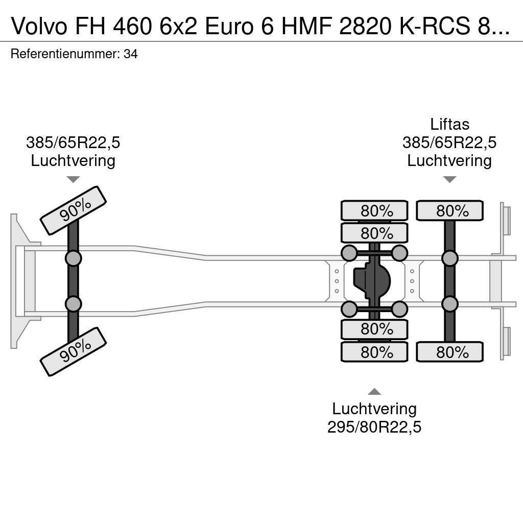 Volvo FH 460 6x2 Euro 6 HMF 2820 K-RCS 8 x Hydr Crane Ye Allterreng kraner