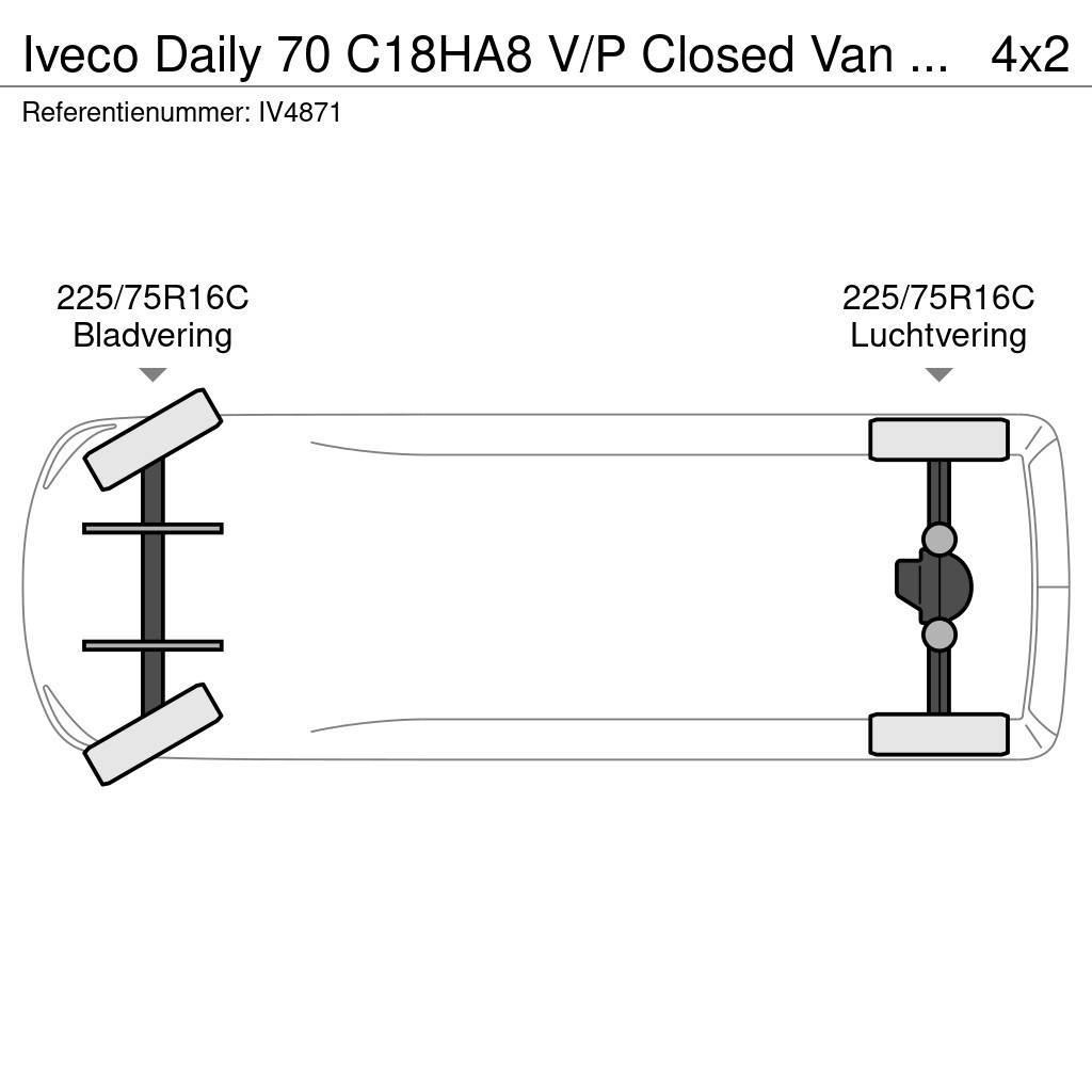 Iveco Daily 70 C18HA8 V/P Closed Van (3 units) Lette lastebiler
