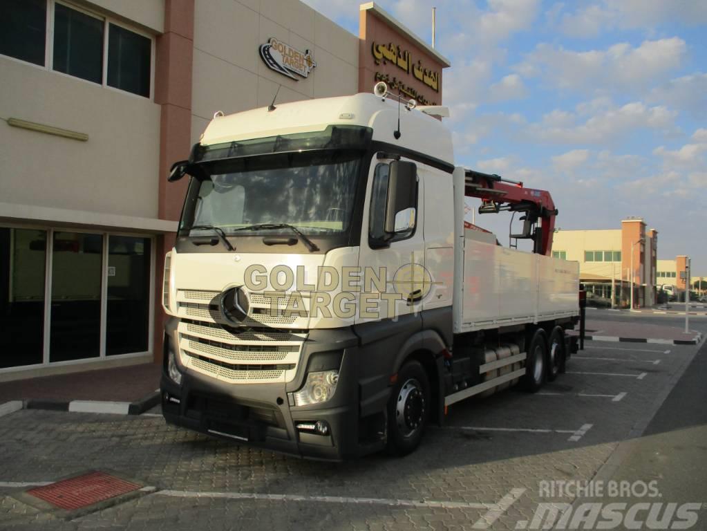 Mercedes-Benz Actros 2545 6x2 Truck w/ HMF2120K3 Block Crane Kranbil