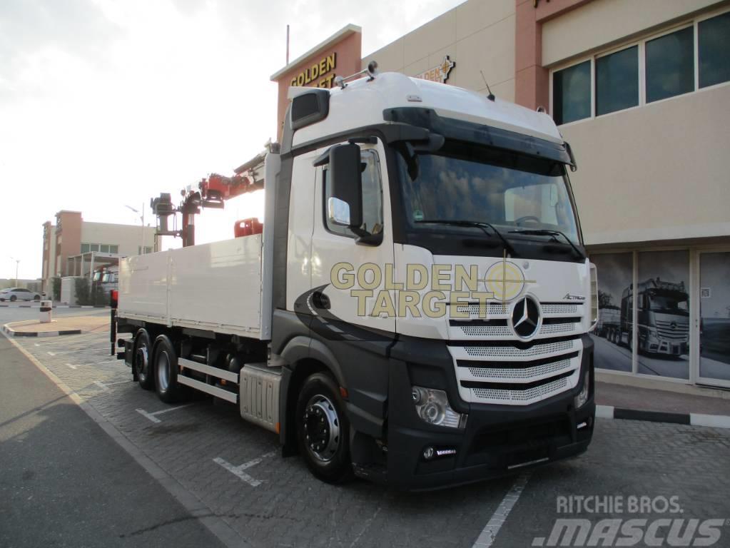 Mercedes-Benz Actros 2545 6x2 Truck w/ HMF2120K3 Block Crane Kranbil