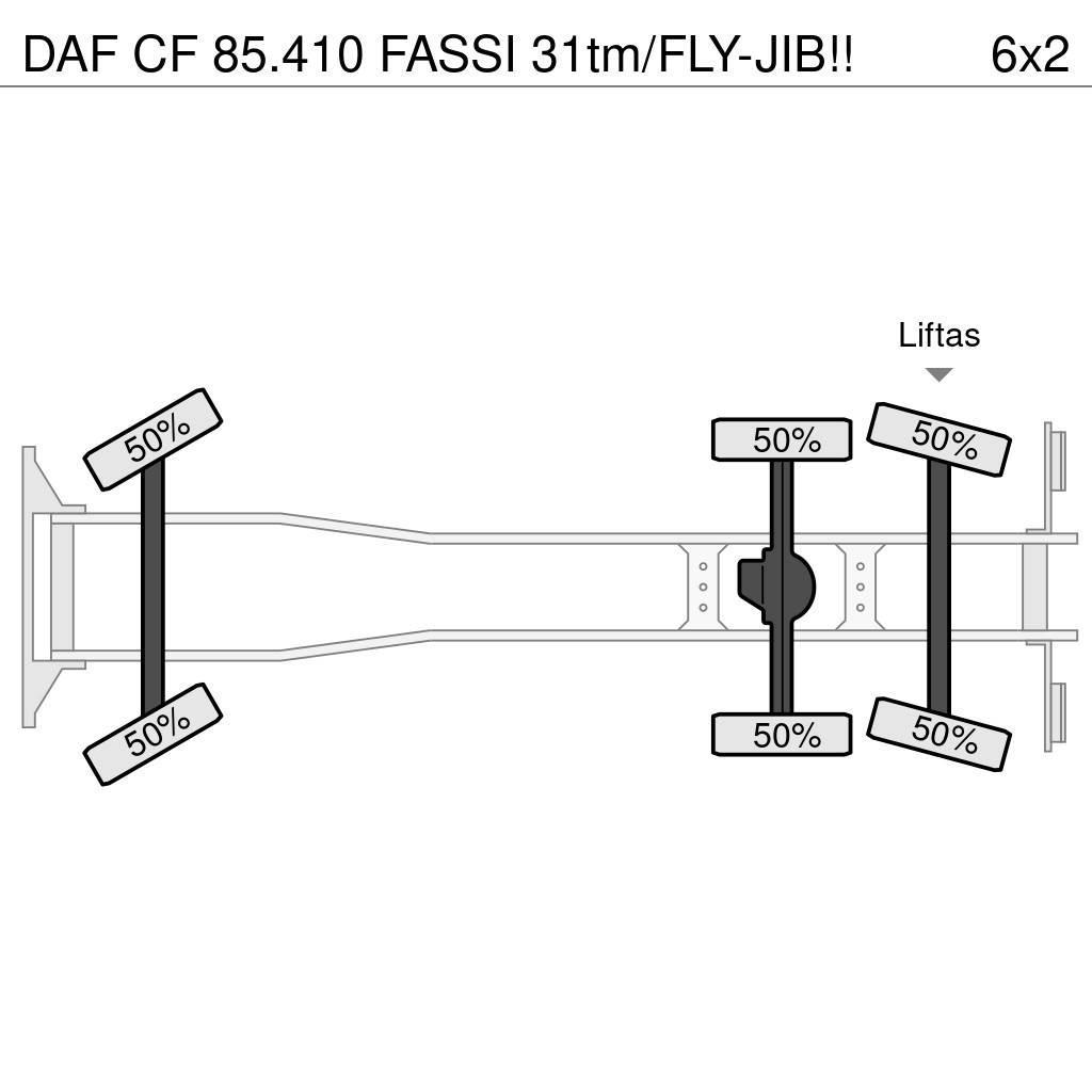 DAF CF 85.410 FASSI 31tm/FLY-JIB!! Allterreng kraner
