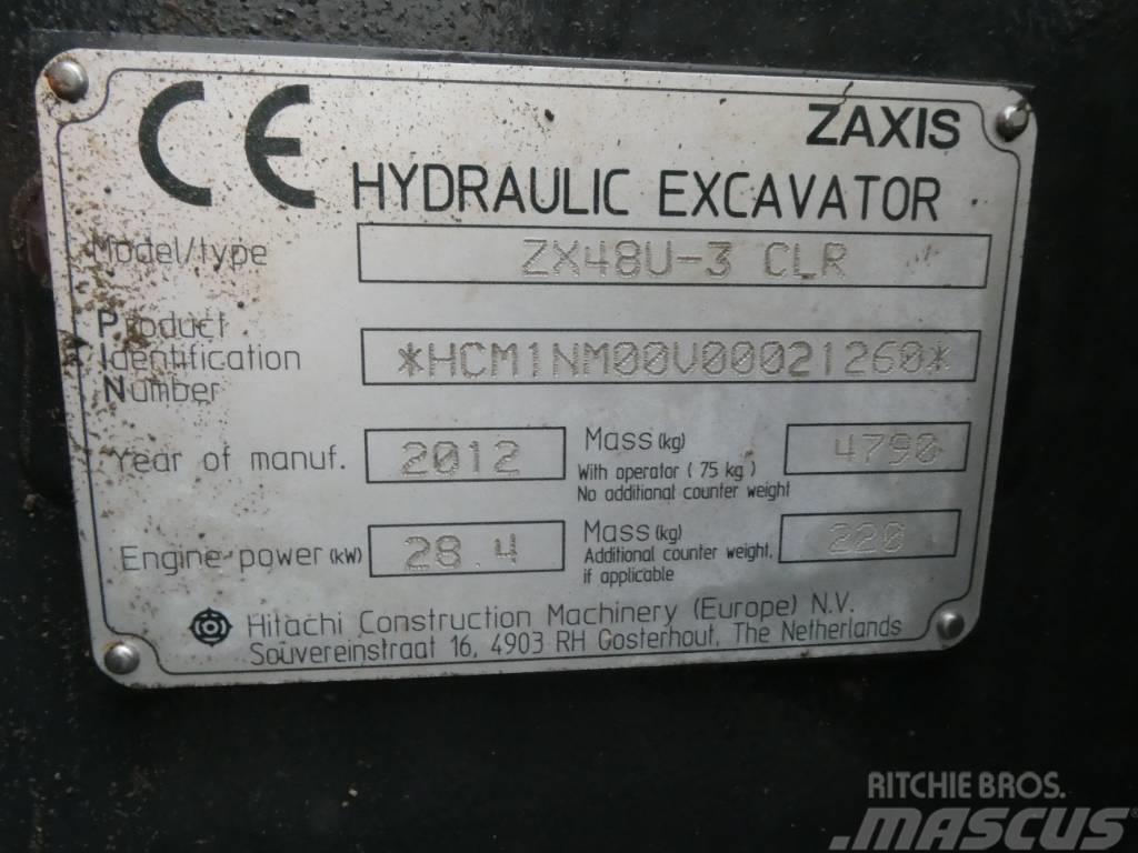 Hitachi ZX 48 U-3 Minigravere <7t