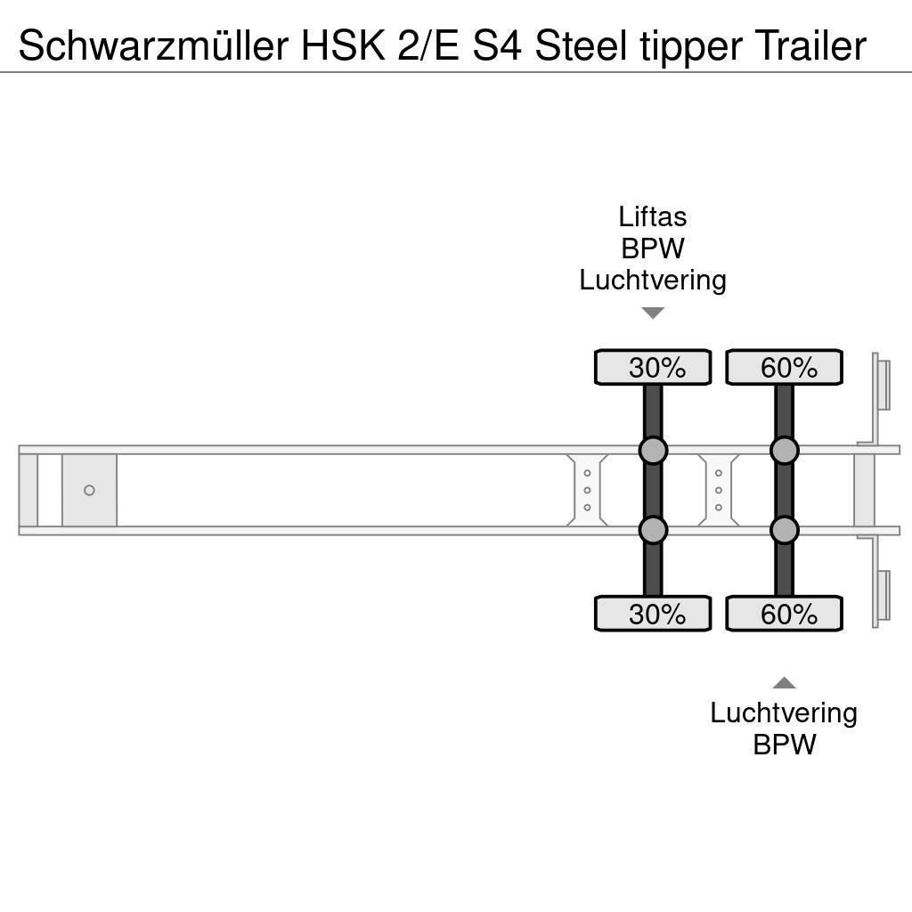 Schwarzmüller HSK 2/E S4 Steel tipper Trailer Tippsemi