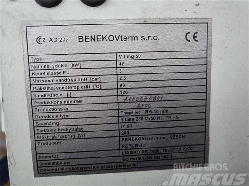  Benekov  Ling 50 med skorsten Bio-masse kjeler og ovner