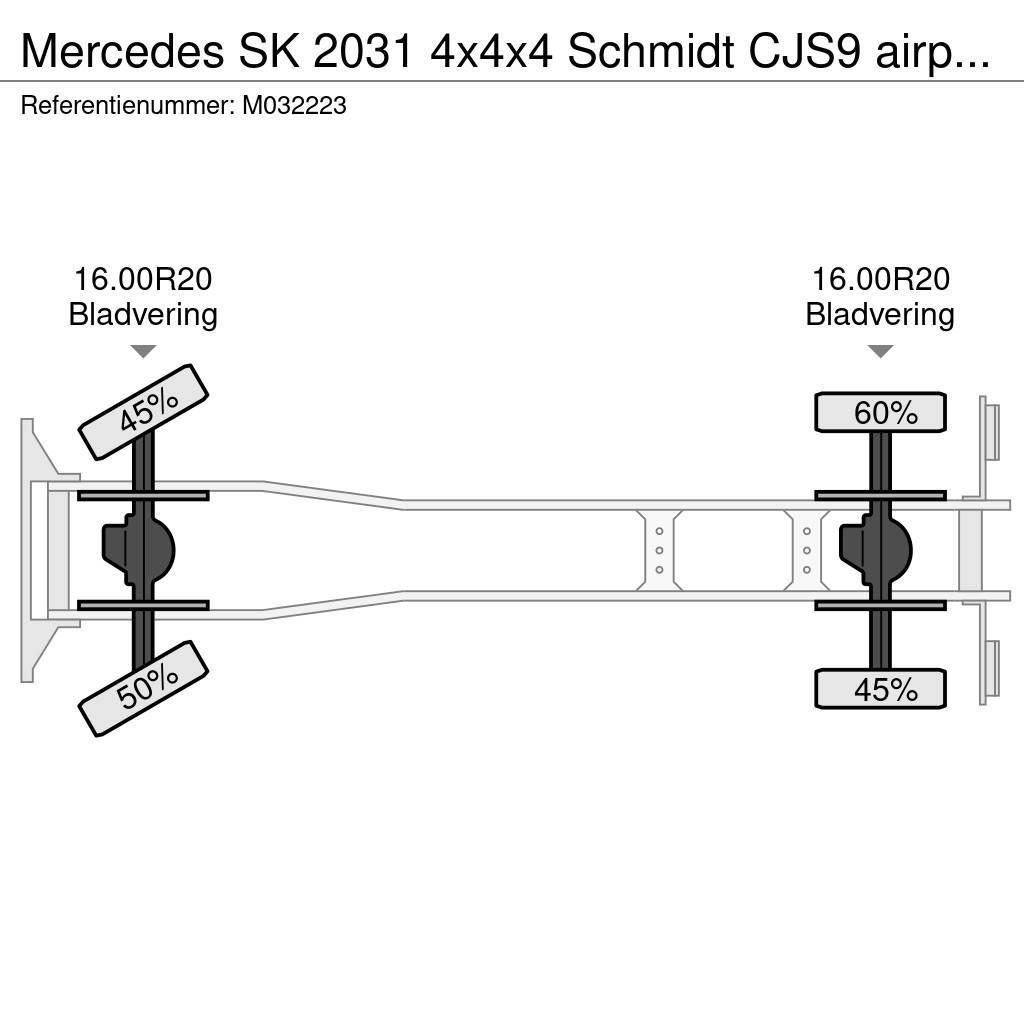 Mercedes-Benz SK 2031 4x4x4 Schmidt CJS9 airport sweeper snow pl Chassis
