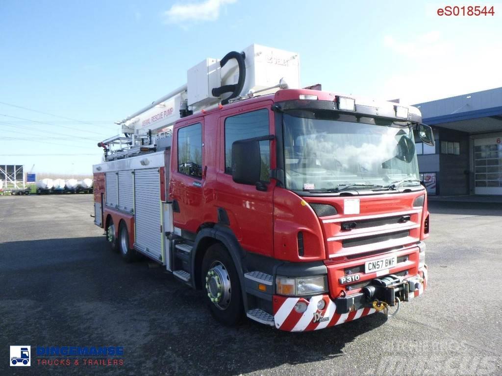 Scania P310 6x2 RHD fire truck + pump, ladder & manlift Brannbil