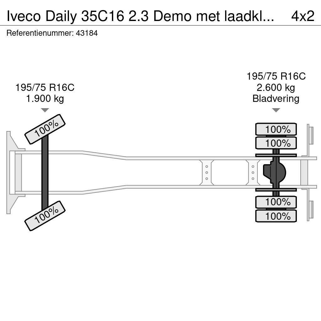 Iveco Daily 35C16 2.3 Demo met laadklep Just 2.254 km! Skapbiler