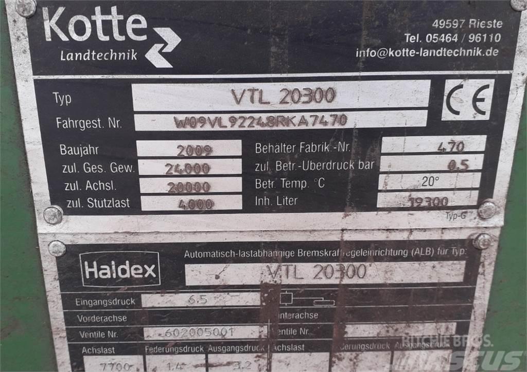 Kotte VTL 20300 Slamtanker