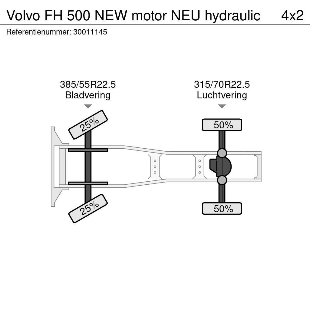 Volvo FH 500 NEW motor NEU hydraulic Trekkvogner