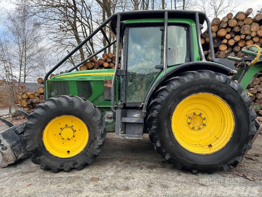 John Deere 6420 Kran Winde Schild / Fendt Ritter Deutz Forst Traktor med skogsutstyr