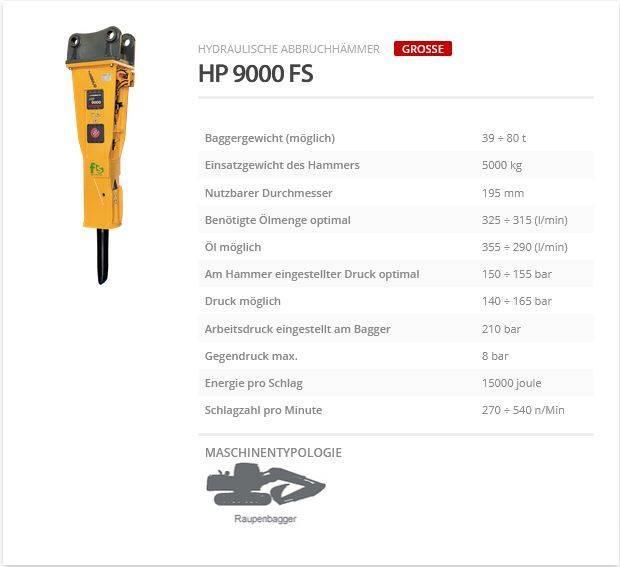 Indeco HP 9000 FS Hydrauliske hammere