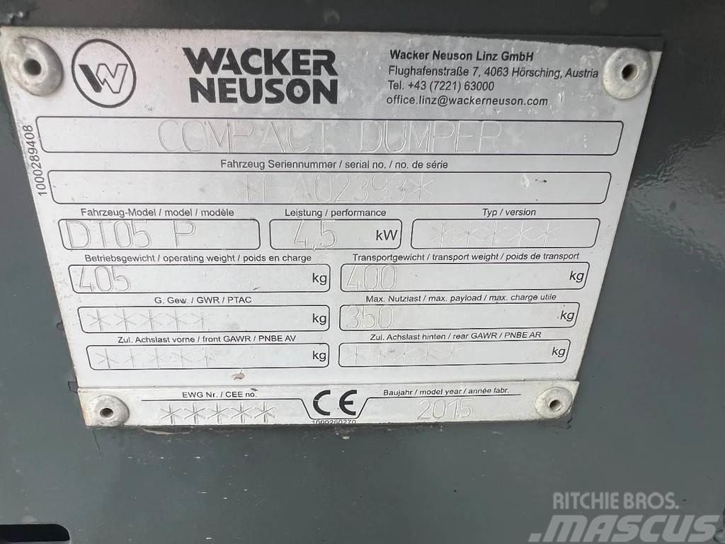 Wacker Neuson DT05P Mini dumpere