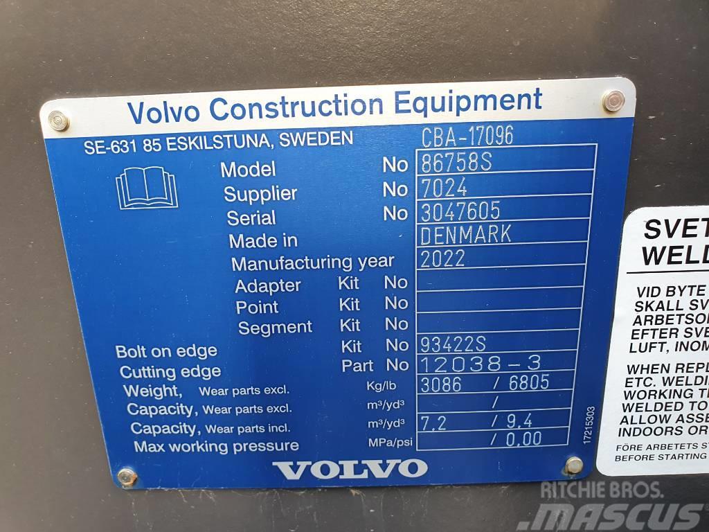 Volvo Rehandlingskopa 7,2 m3 Redskapsinfäst, CBA-17096 Skuffer