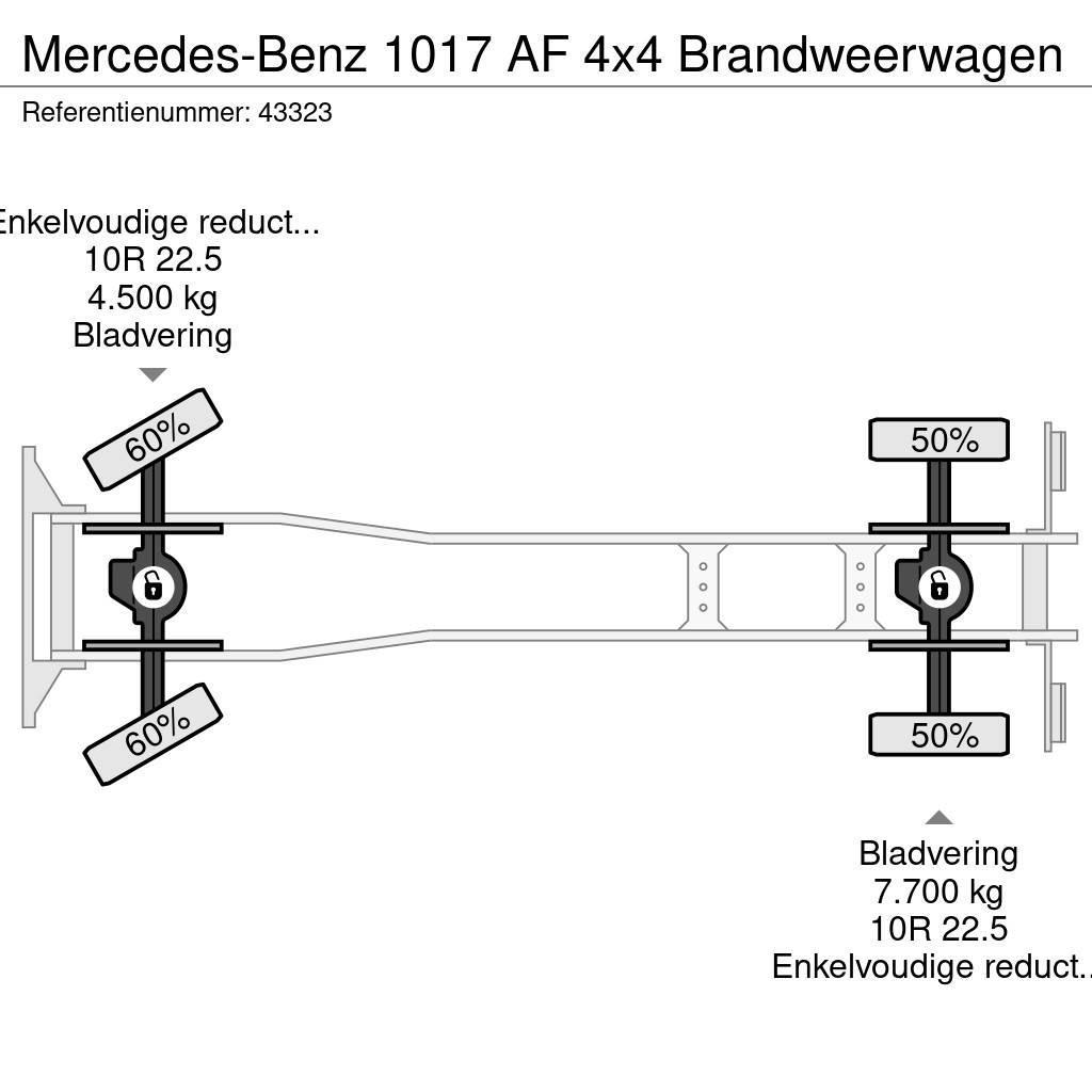 Mercedes-Benz 1017 AF 4x4 Brandweerwagen Brannbil