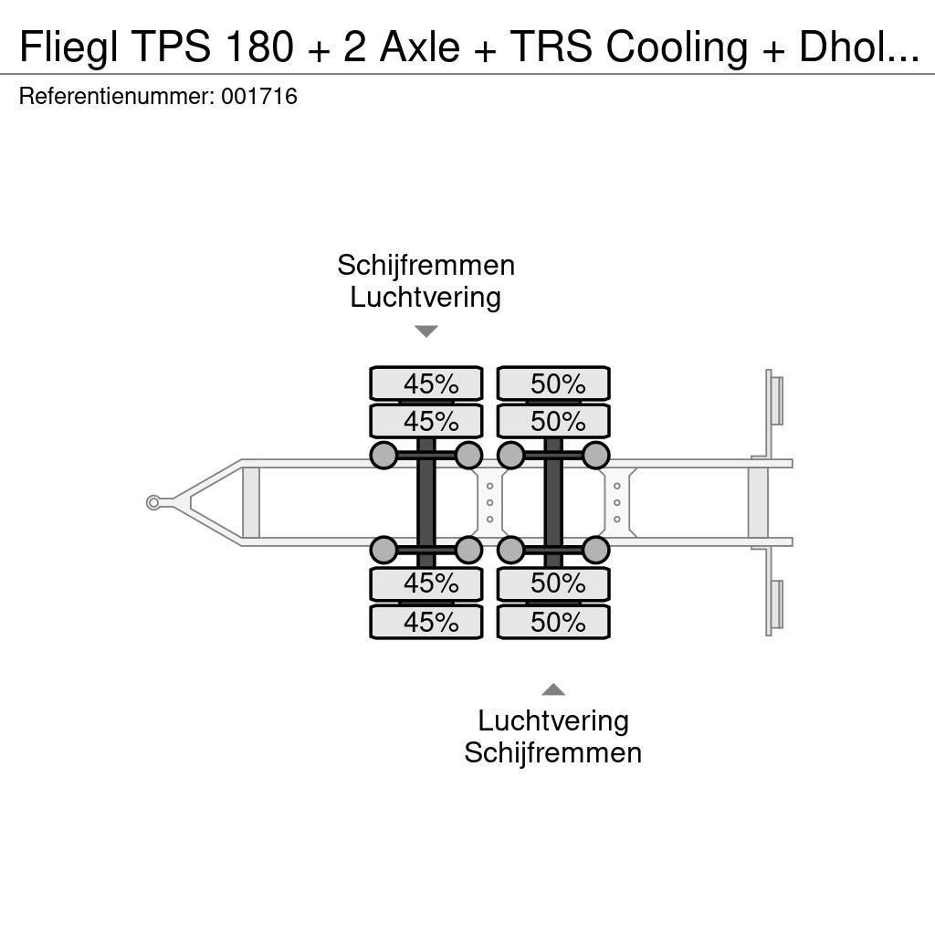 Fliegl TPS 180 + 2 Axle + TRS Cooling + Dhollandia Lift Skaphengere Frys/kjøl/varme