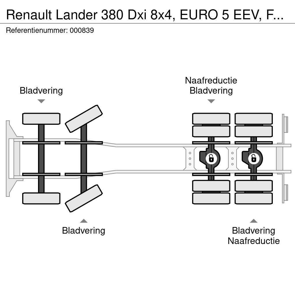 Renault Lander 380 Dxi 8x4, EURO 5 EEV, Fassi, Remote, Ste Planbiler