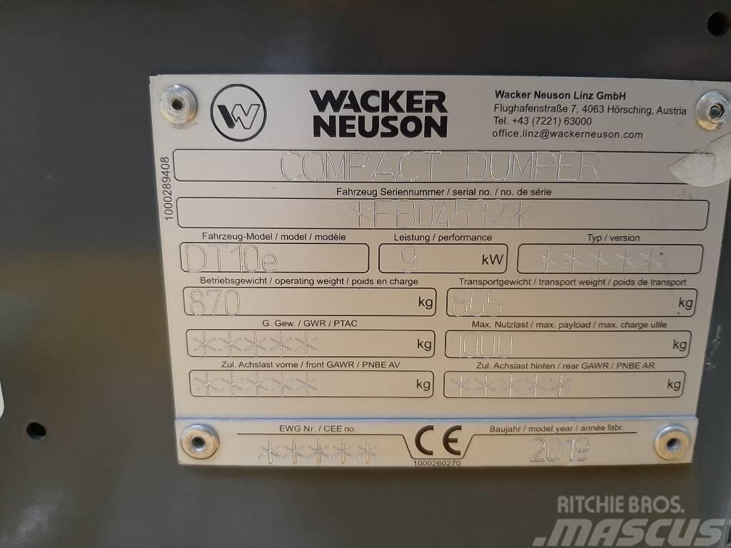 Wacker Neuson DT10e Beltedumpere
