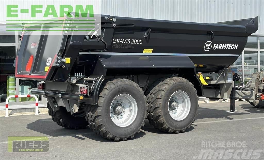 Farmtech gravis 2000 hardox black edition Universalvogner