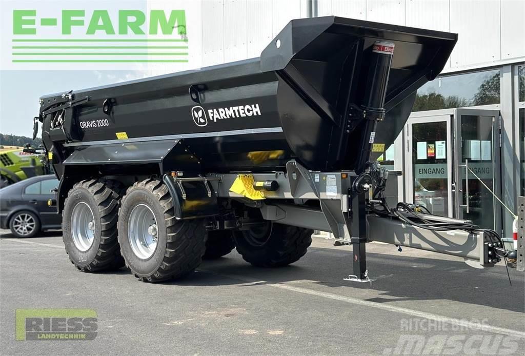 Farmtech gravis 2000 hardox black edition Universalvogner