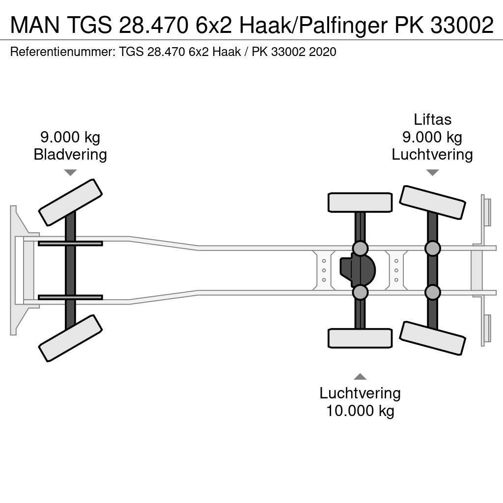 MAN TGS 28.470 6x2 Haak/Palfinger PK 33002 Krokbil