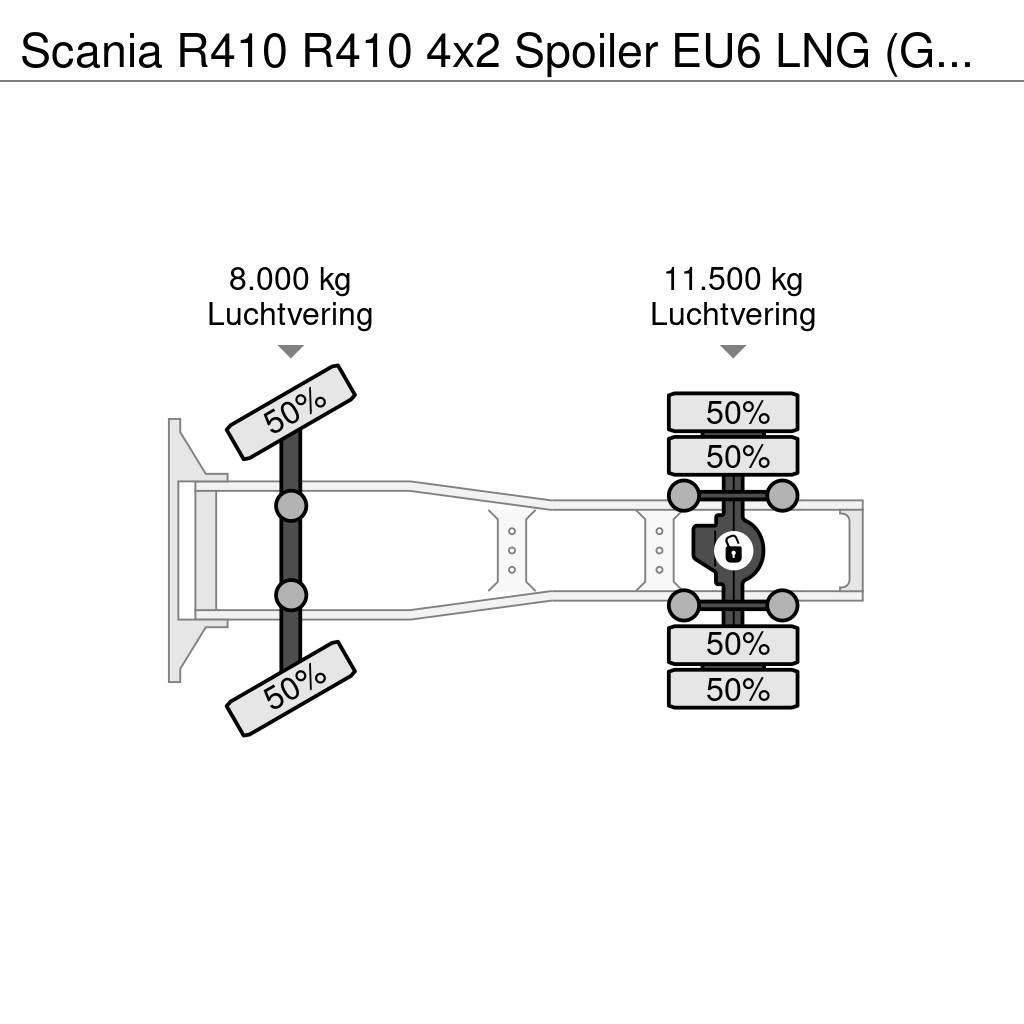 Scania R410 R410 4x2 Spoiler EU6 LNG (GAS) Automatik Trekkvogner