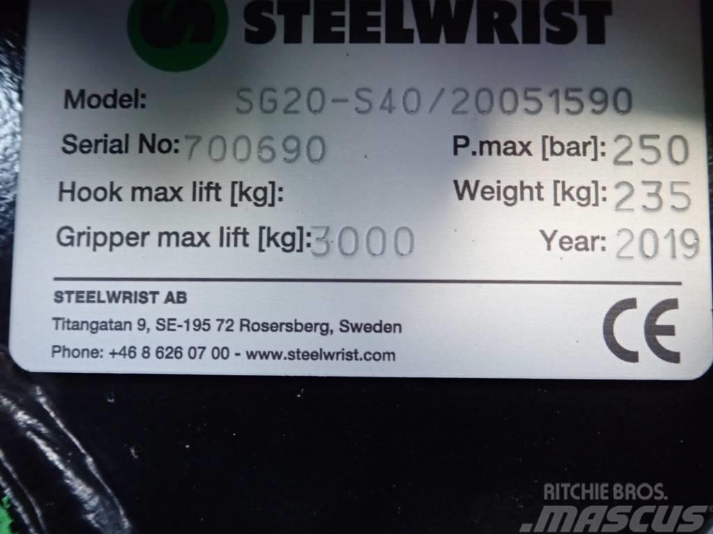 Steelwrist Sortiergreifer SG20 passend zu Volvo ECR35 Gripere